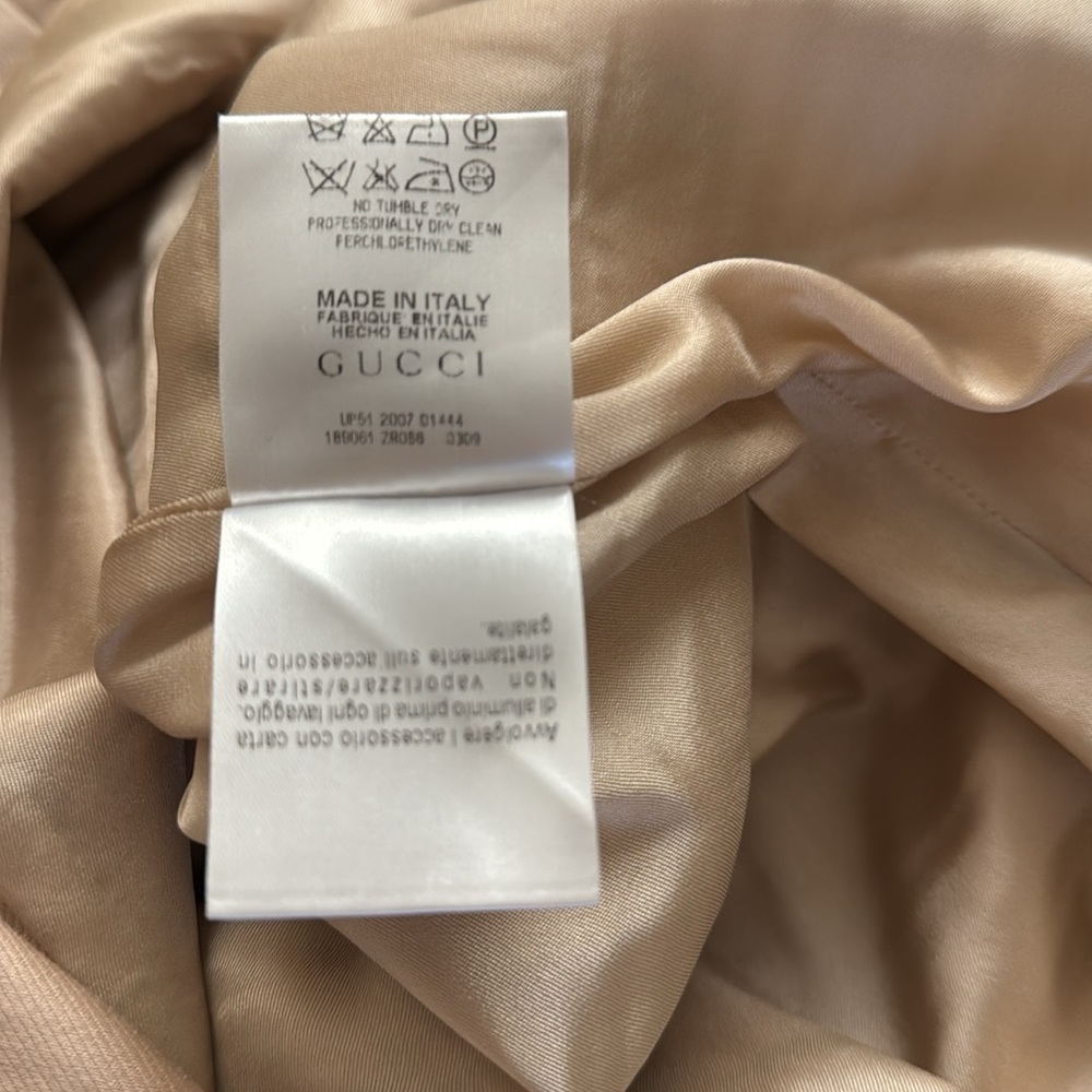 Gucci Elegant tan Pencil Skirt, size 42 - Picture 4 of 10